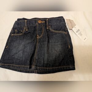 Baby Gap 1969 Denim Blue Jean Mini Skirt Dark Wash Size 18-24 months NWT